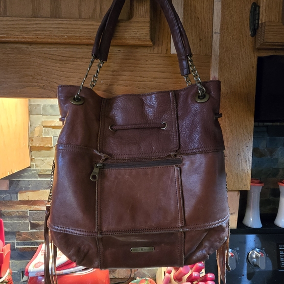 Lucky Brand Brown Leather Tote - Picture 2 of 7